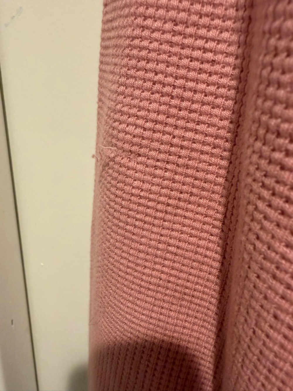 Comfortable Women's Pink Waffle Lounge Set - Picture 8 of 12